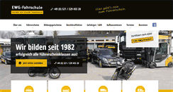 Desktop Screenshot of ewg-fahrschule.de